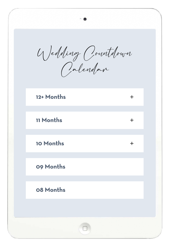 wedding countdown calendar