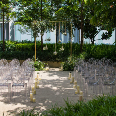 wedding ceremony setup