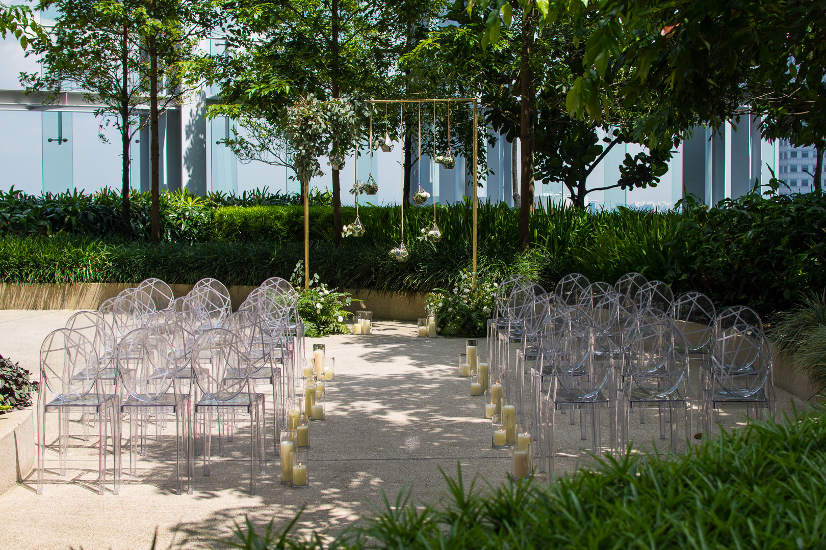 wedding ceremony setup