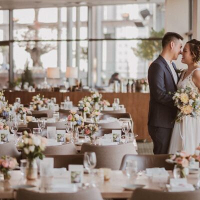 bride and groom dance