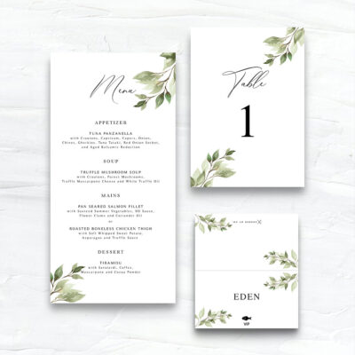 wedding food menu